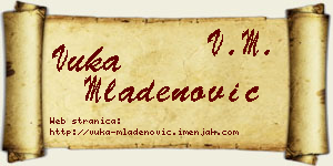 Vuka Mladenović vizit kartica